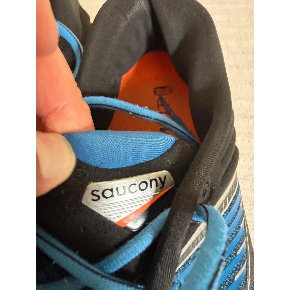 Saucony Triumph 17 Mens Running Shoes Blue Black Size 10.5 PWRRUN Cushion